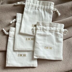 Dior mini dust bags x 4